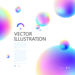 彩色渐变的圆圈，抽象的背景。