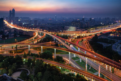昆明城市风光与夜景