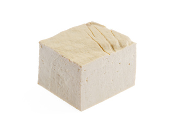 白底素材新鲜的豆腐