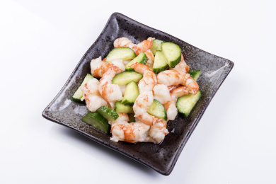 健康美味的虾仁炒黄瓜