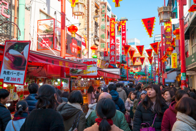 日本神户南京街街景