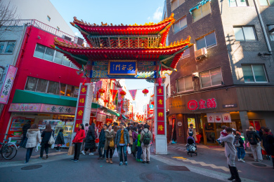 日本神户南京街街景