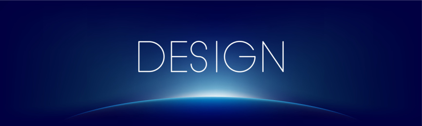 蓝色的地平线矢量图背景