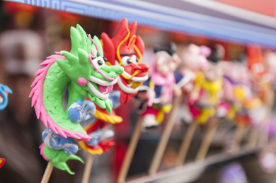 中国龙形象面人 面人