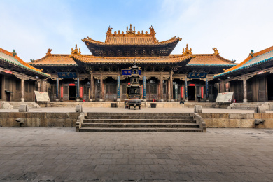 山西介休后土庙古建筑