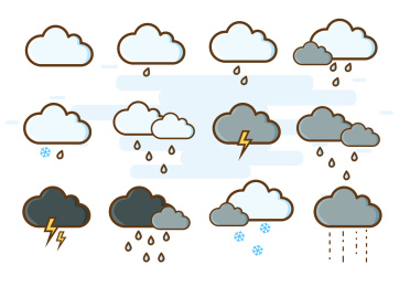 天气云雨乌云闪电