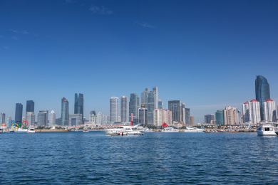 青岛五四广场海景 大都市区