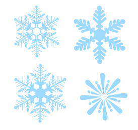 放大的雪花图案 雪花