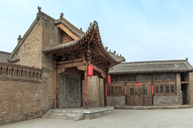 张壁古堡内戏台传统建筑
