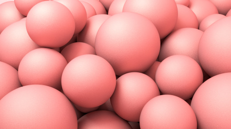 质感浪漫粉色磨砂球体