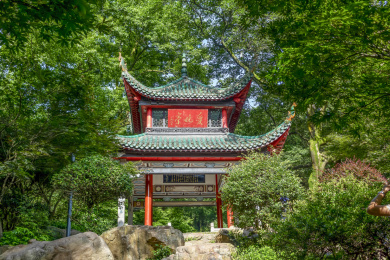 长沙岳麓山爱晚亭风光