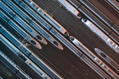 郑州动车所航拍高视角