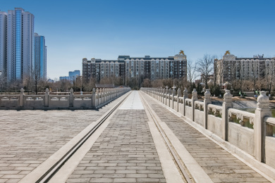 北京市通州区大运河外滩闸桥梁建筑 