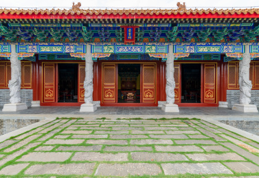 广东省遂溪县孔子文化城的崇圣祠