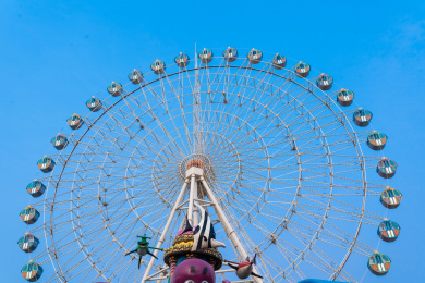 江苏省南京市银杏湖公园游乐场建筑景观