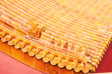 北京故宫博物院黄色琉璃瓦