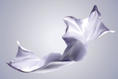 紫色飘落布料素材矢量