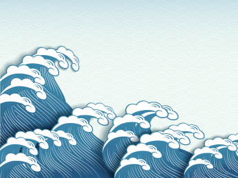 青海波海浪背景素材
