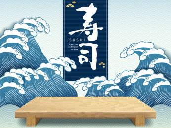 寿司背景素材矢量