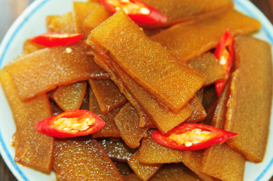 客家美食泡牛皮 美食