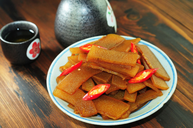 客家美食泡牛皮 美食