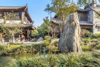 山东省枣庄市台儿庄古城街景