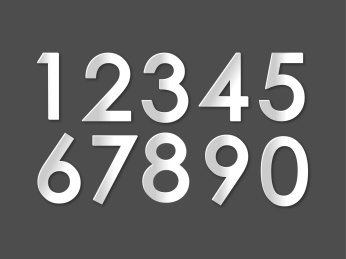 0123456789矢量的数字集合