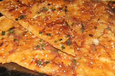 美味的香辣葱油饼 美味