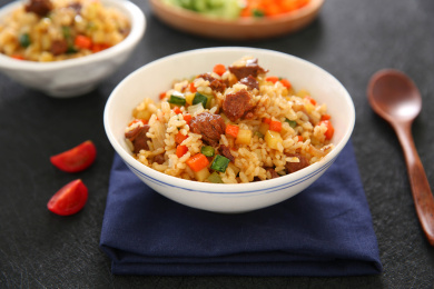 红烧牛肉炒饭 家常菜