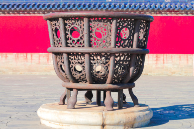 中国北京天坛的燎炉