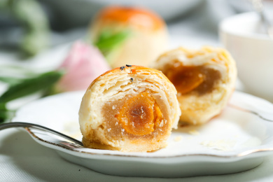 港式点心蛋黄酥 糕点