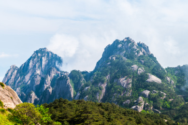 安徽黄山风景区天都峰莲花峰