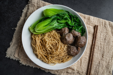 美味牛肉丸捞面 捞面