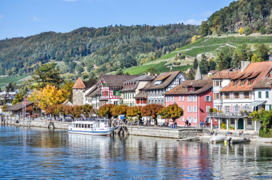 北欧瑞士斯泰恩欧洲小镇风光