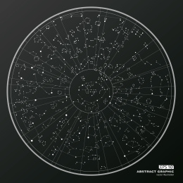 点线面组成的抽象星座背景