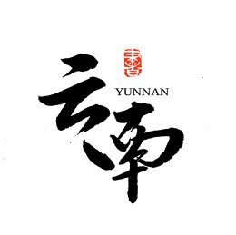 云南汉字字体字形书法logo