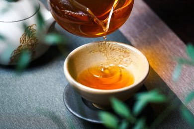 发酵普洱茶汤色