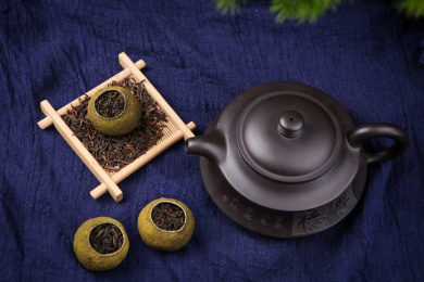 小青柑普洱茶