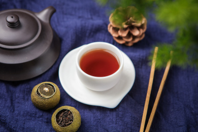 小青柑普洱茶