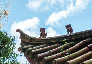 云南昆明西山凌霄宝阁飞檐