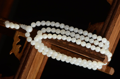 白色砗磲水晶手链项链毛衣链