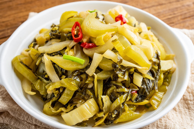 中国家常菜炒酸菜 酸菜
