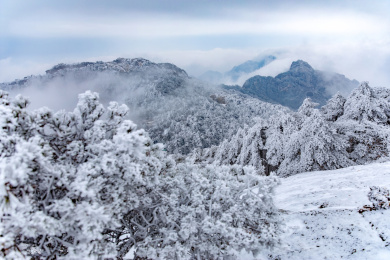 冬日黄山雪景