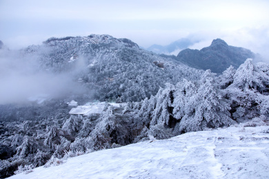 冬日黄山雪景