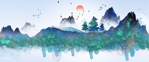 中国风水墨山水画
