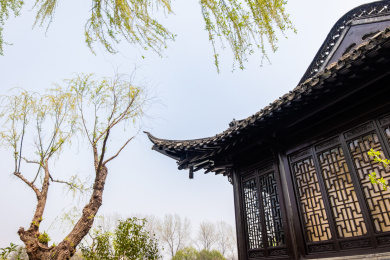 中国浙江杭州上城区丁桥皋亭山千桃园金门槛_站酷海洛_正版图片_视频