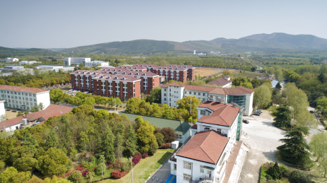 航拍上海市白茅岭农场风光