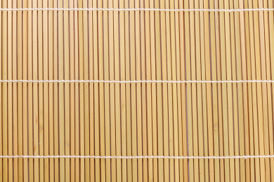 编制精细的竹帘 竹帘