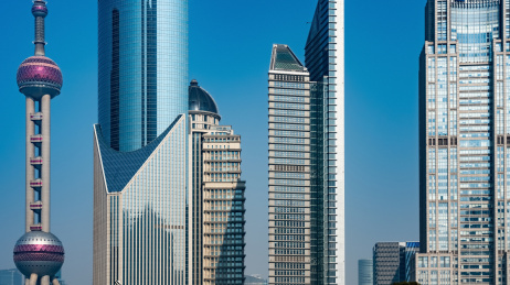 中国上海城市建筑风光