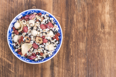 品种丰富的腊八米